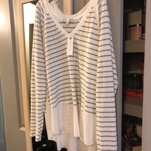 Anthropologie shirt size L. Never worn